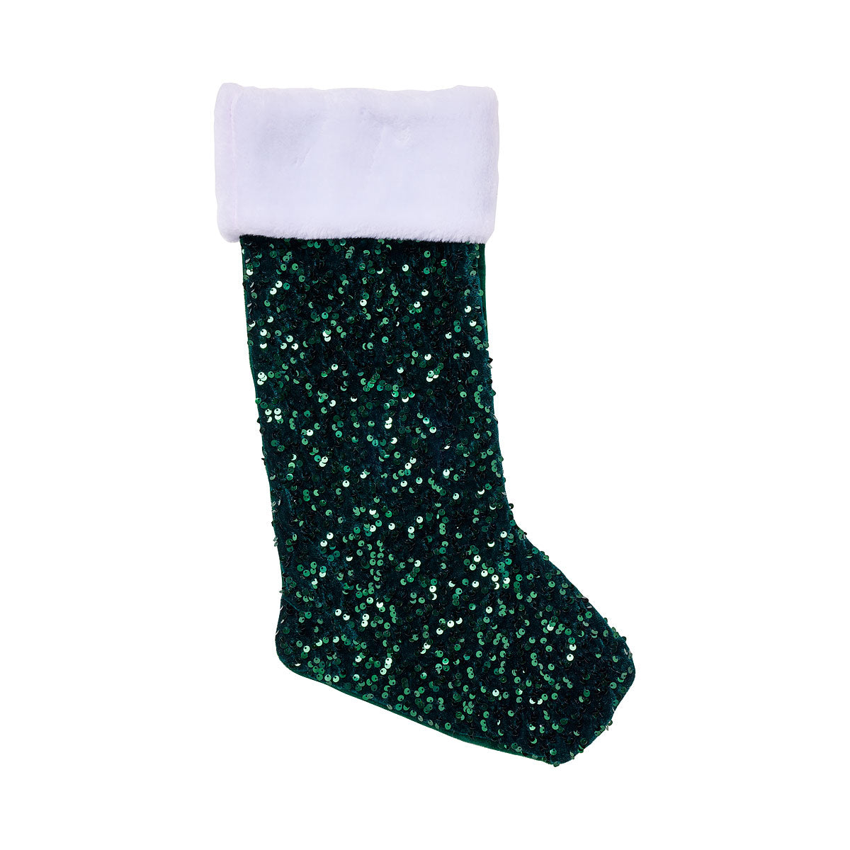 Sequin Stocking Red/Black Large | The Reject Shop