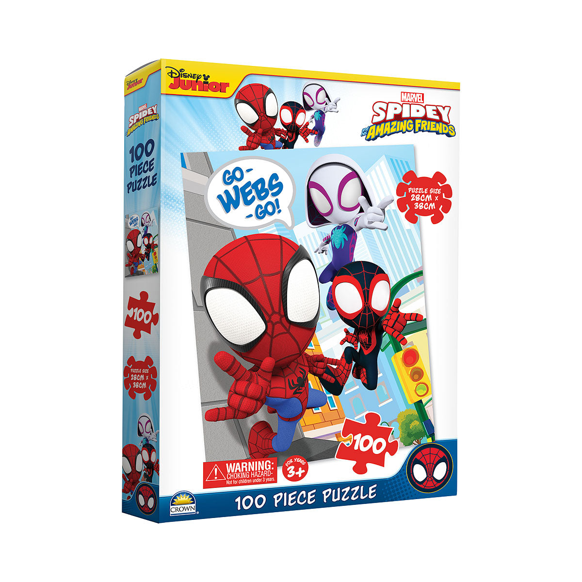 Disney Junior Marvel Spider-Man Spidey Amazing Friends - Set of 5 Wood  Puzzles with Storage Box for Kids - Ages 4 and Up