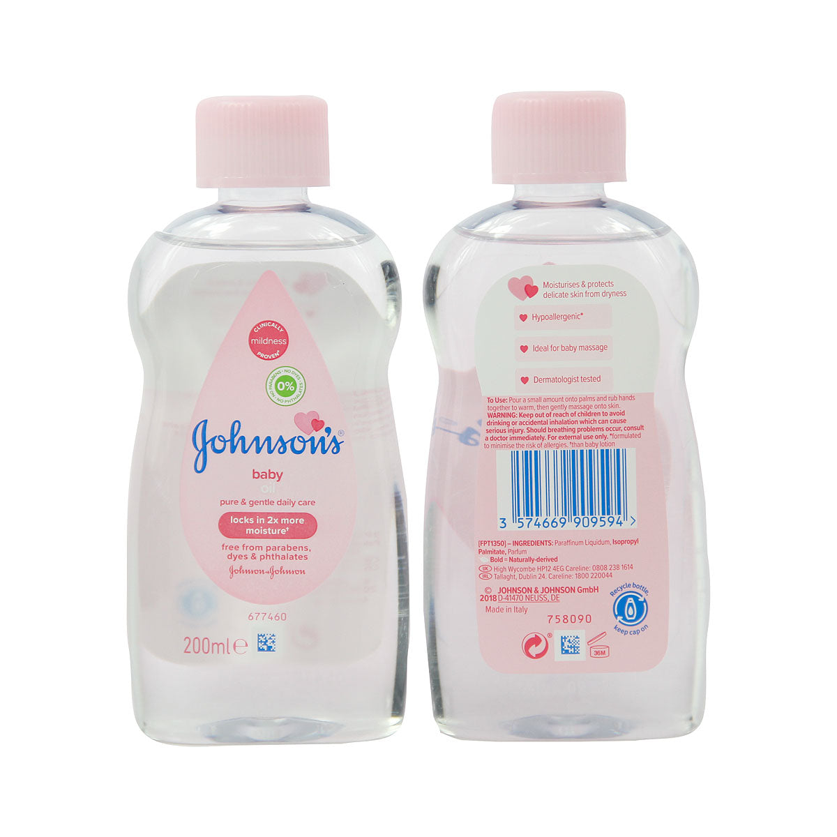 Johnson's Baby Oil 200mL