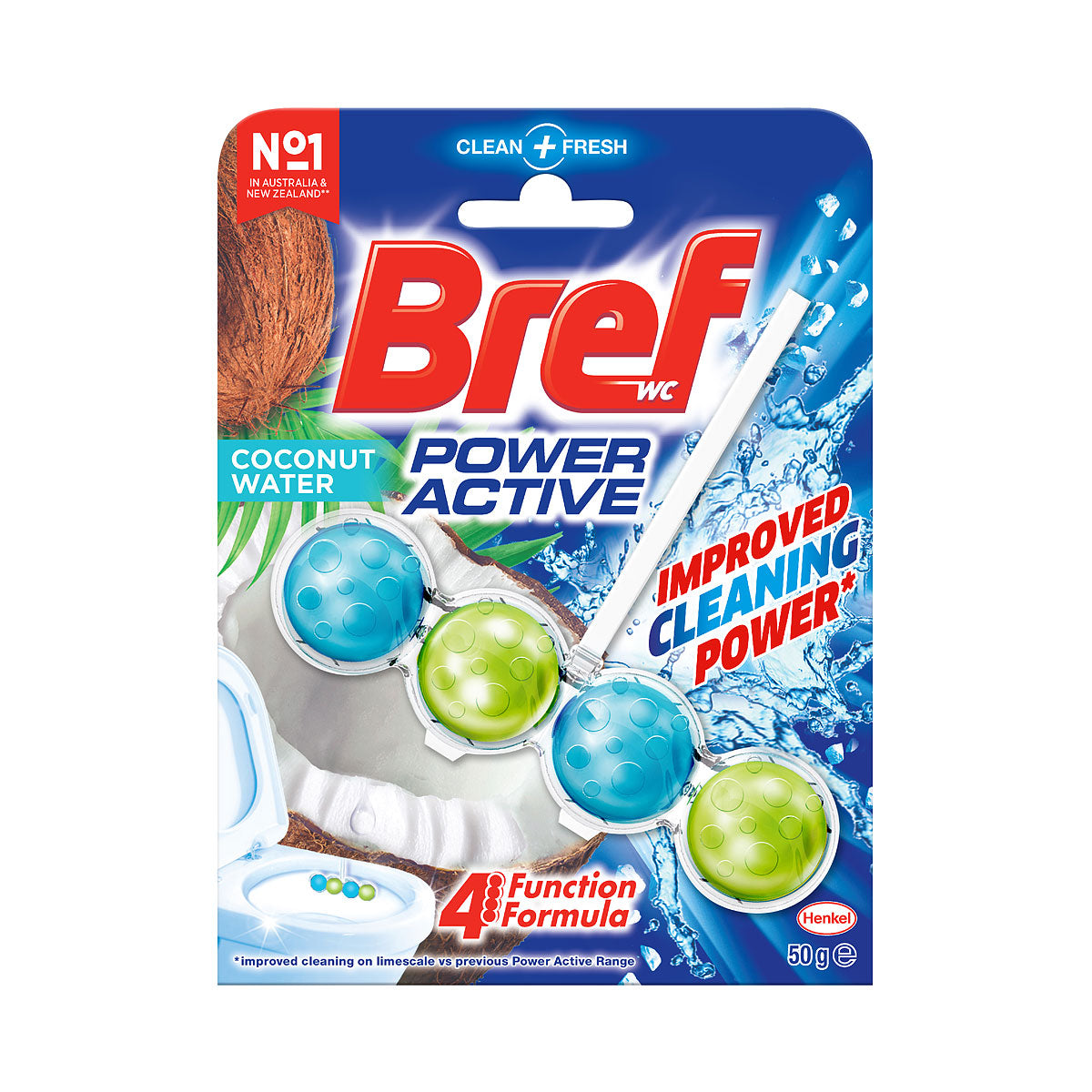 Bref - WC Power Active Pendant Ball Ocean Breeze, 50g - The Polish Store