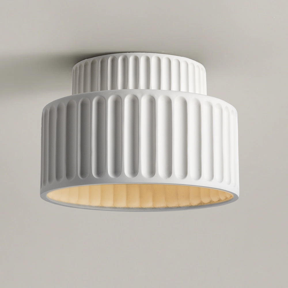Vintage Cream Style Painted Flush Mount Ceiling Light