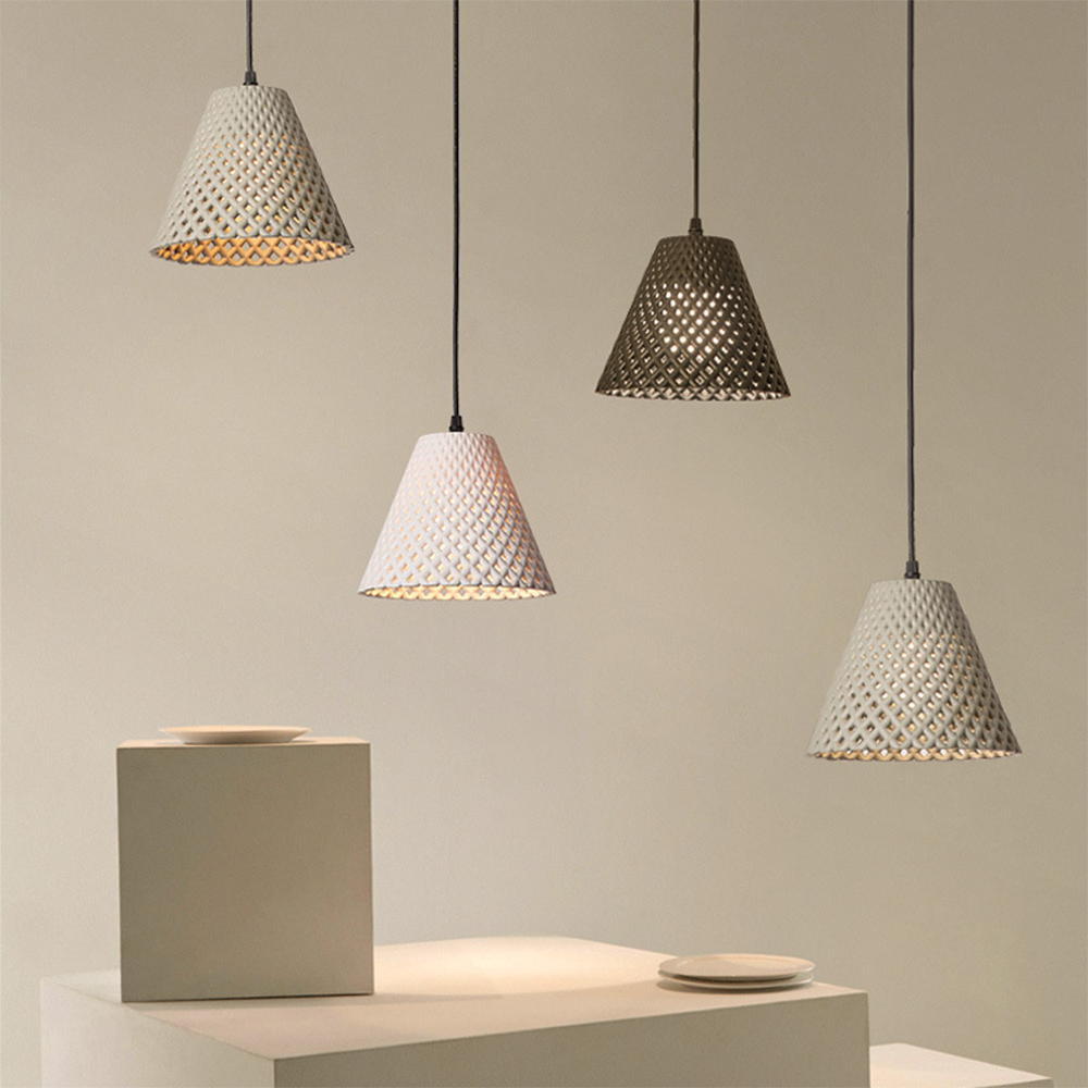 Black White Grey Pendant Cone Hanging Ceiling Lamp
