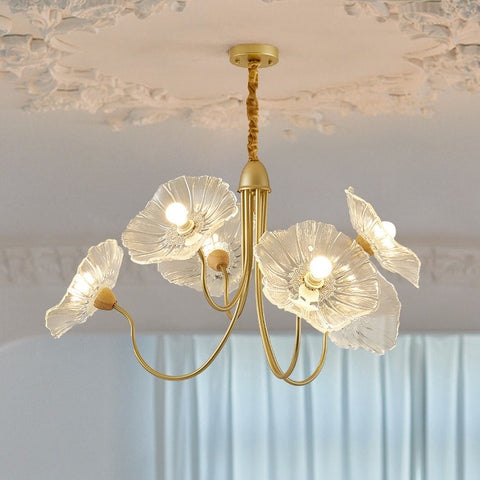 modern glass chandelier