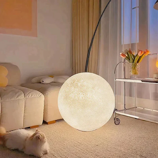 White Round Ball Floor Lamp