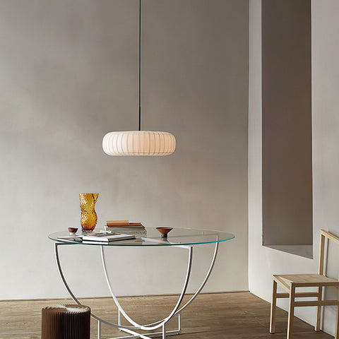 Clear Round Shade Drum Pendant Lighting