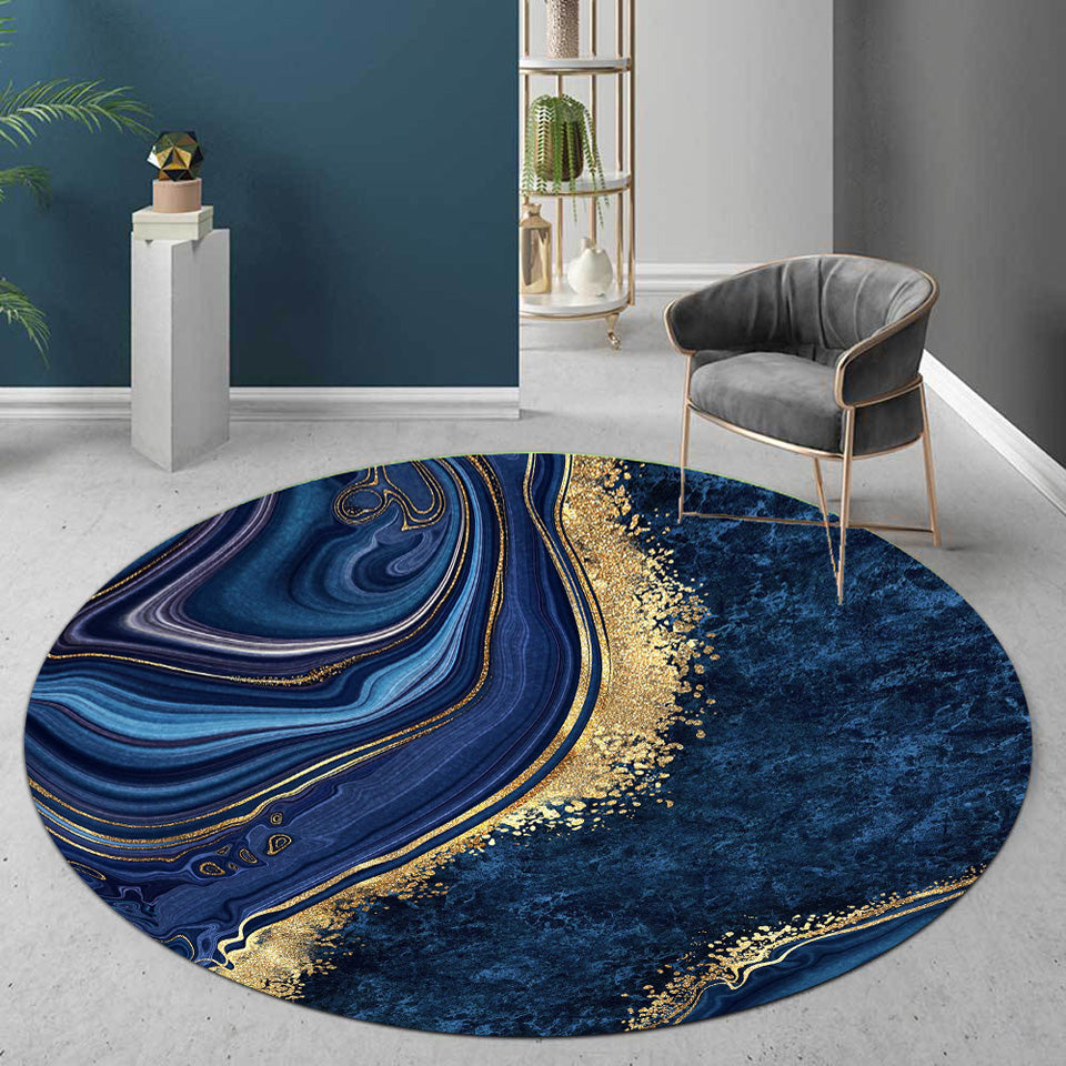 Round rug - Taknis (blue)
