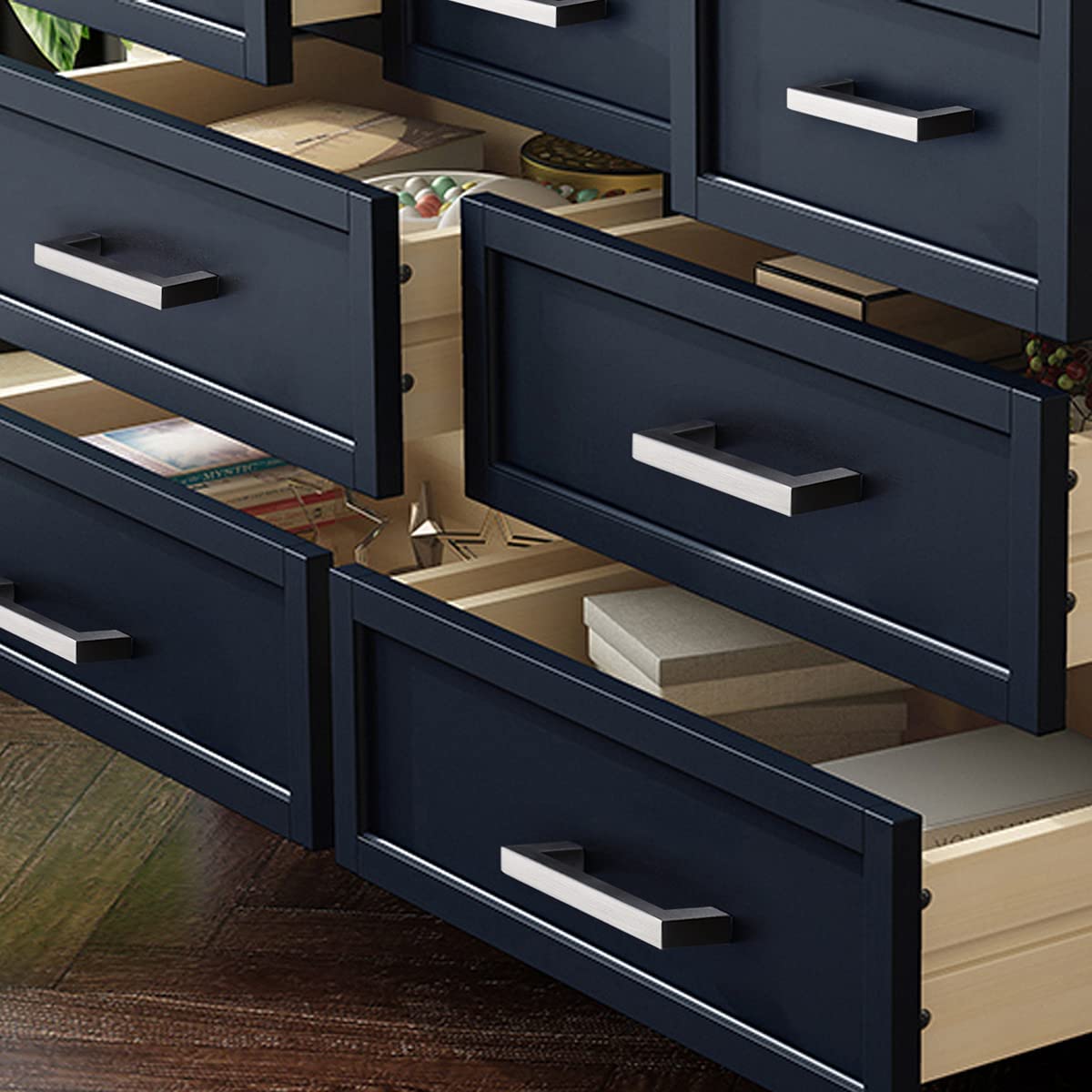 30 Pack Kitchen Cabinet Handles Cabinet Pulls Brushed Satin Nickel
