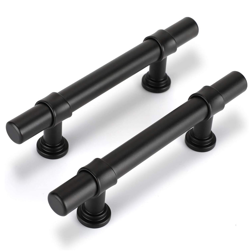 50 Pack Matte Black Cabinet Pulls Stainless Steel Cabinet Handles For  Kitchen
