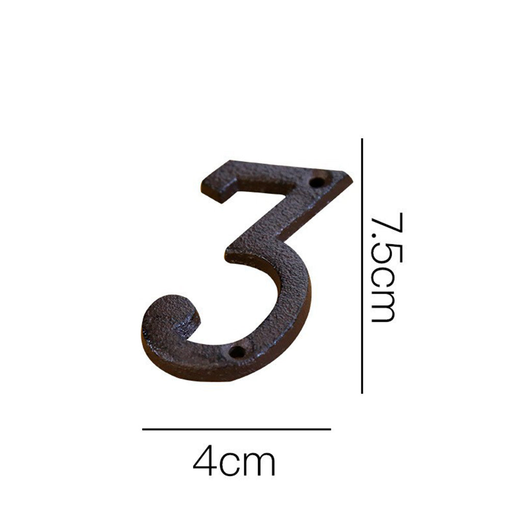 Vintage House Numbers 3, Black House Number Plaque, Sign, Door 3, Metal  Numbers, Custom Made in Ussr - Yahoo Shopping