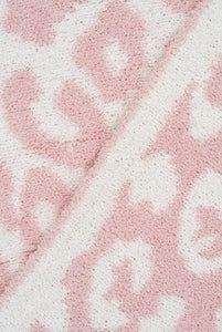 Leopard Throw Blanket - Pink