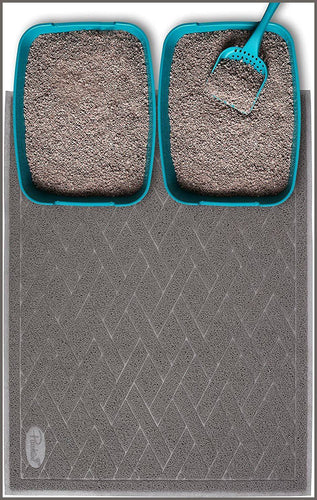 Cat Litter Mat by CleanHouse Pets (XL Size: 36x24) - Non-Slip