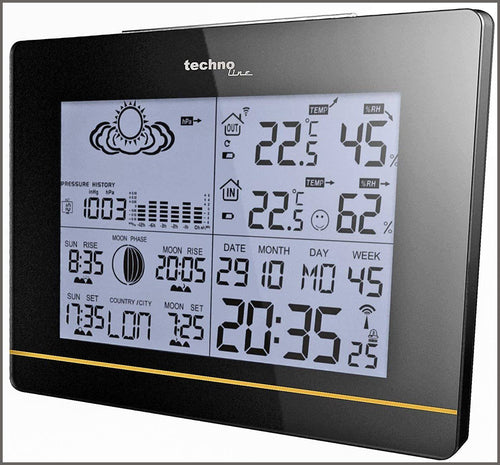 Oregon Scientific BAR208HGX Advanced Wireless Weather Station with  Temperature Forecast, Ice Alert, Self-setting Atomic Clock