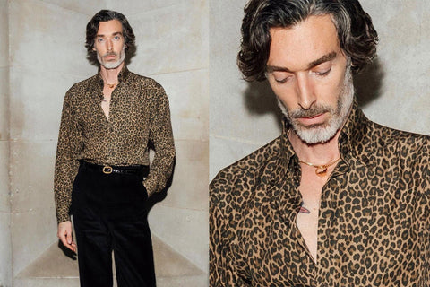 leopard button up shirt