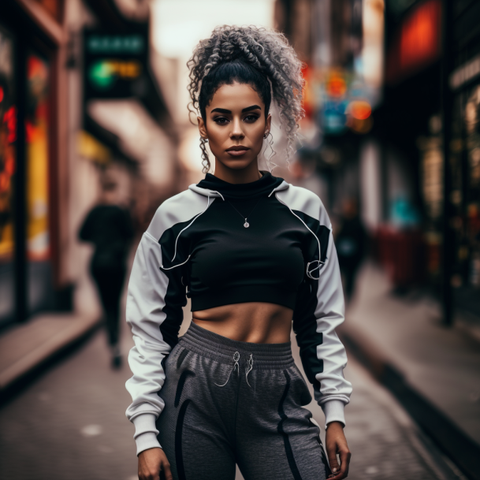 Crop Top and Jogger Pants for women