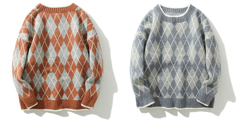 Vintage Argyle Sweater