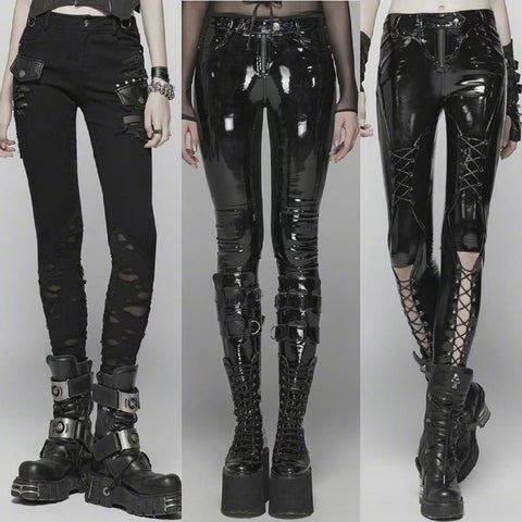 Gothic denim jeans