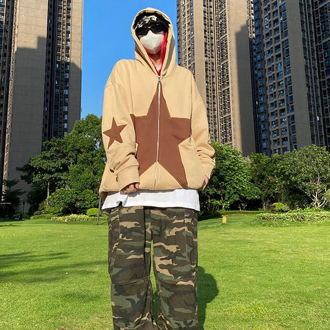 star graphic hoodie