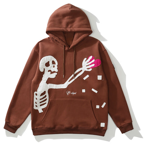 skeleton unique hoodie