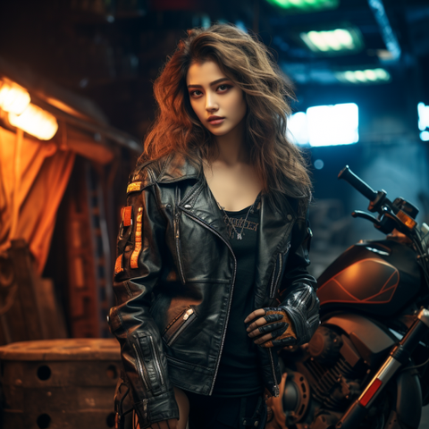 veste de moto pour femme