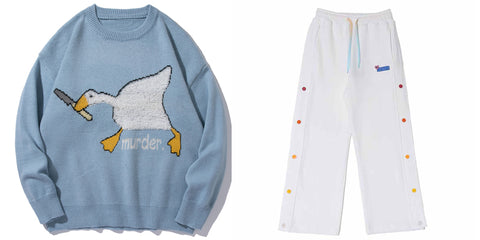 murder goose sweater and pants