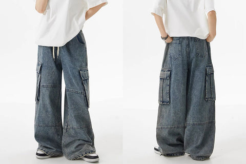 minimalist multi-pocket jeans