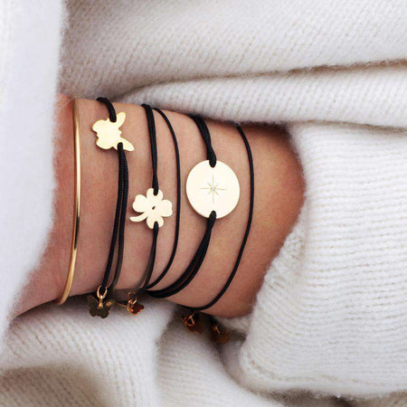 Hole Clover Bracelet - Rhodium Plated – Borboleta Joaillerie