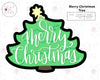 Merry Christmas Tree Hand Lettered