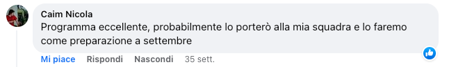 screenshot recensione commento facebook