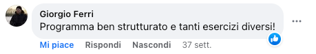 screenshot recensione commento facebook