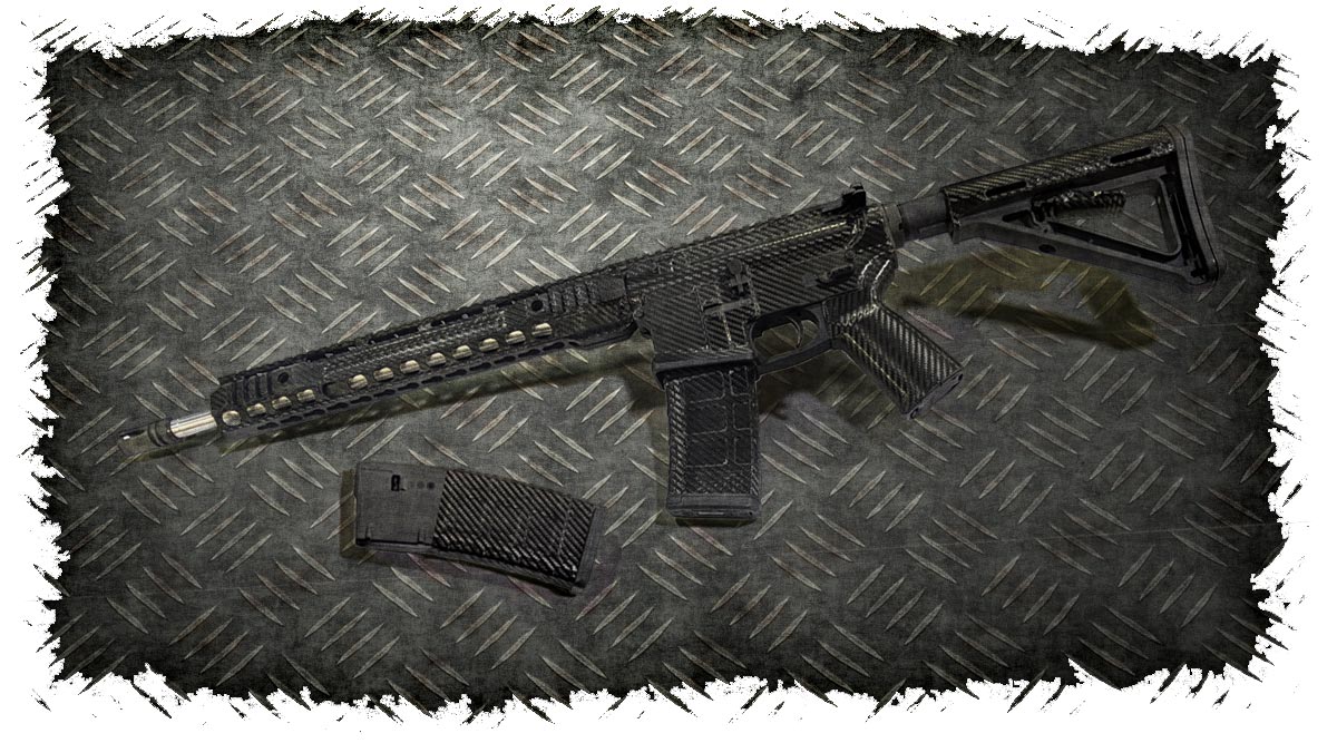 AR-15 Rifle Skin (Carbon Fiber)