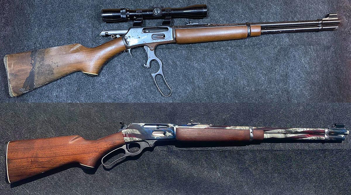 Before and After GunSkins Rifle Restoration