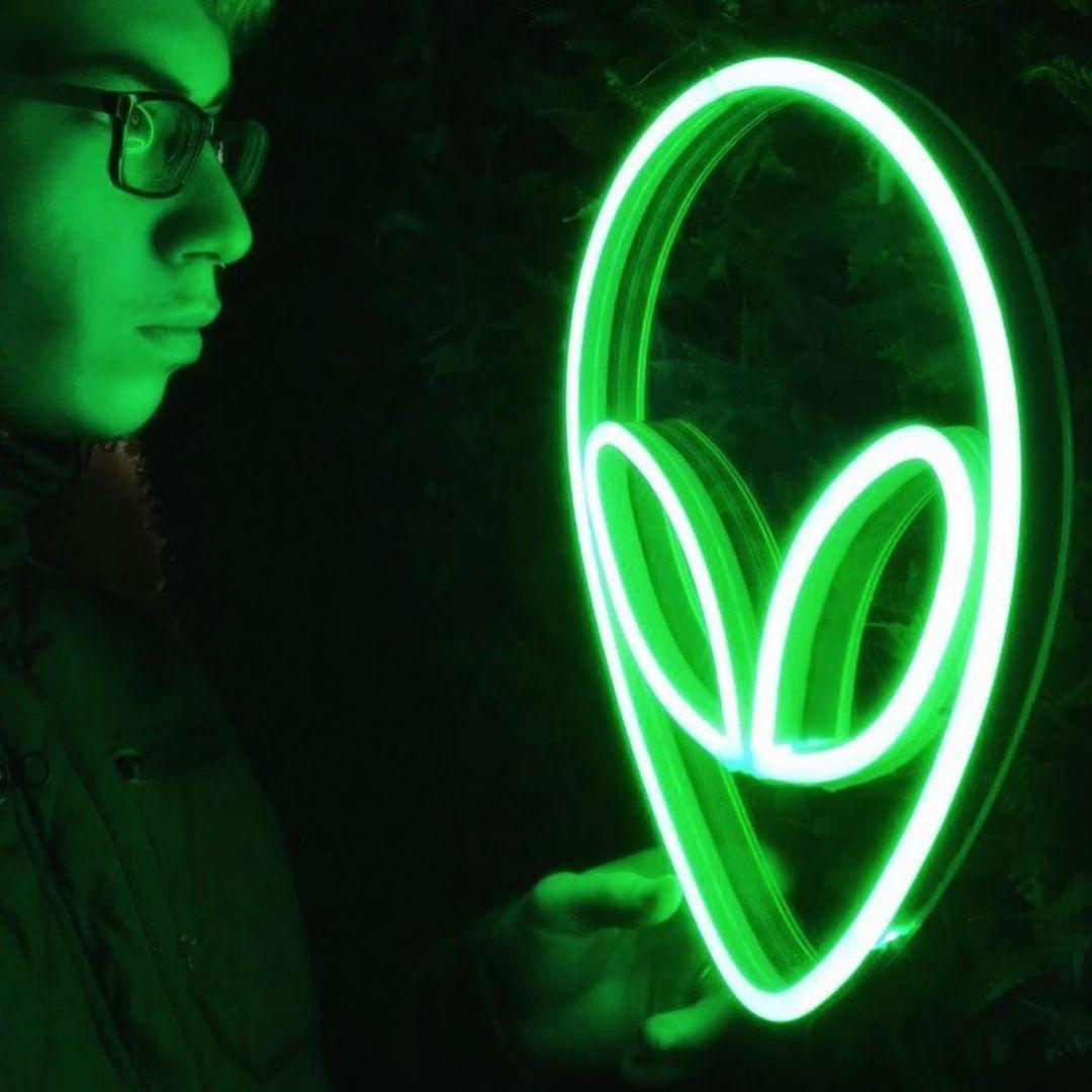 'ALIEN FACE' Neon Sign – You Turn Neon