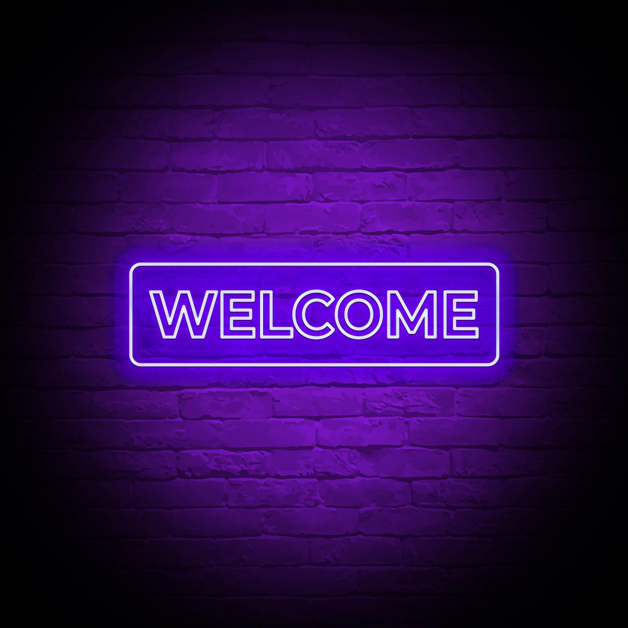 'WELCOME' Neon Sign – You Turn Neon