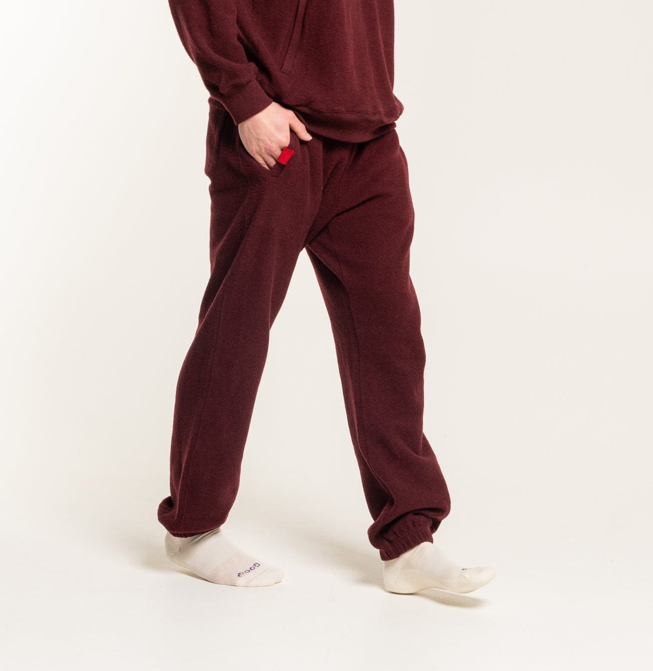 Merino-Blend Fleece Relaxed Pants Unisex