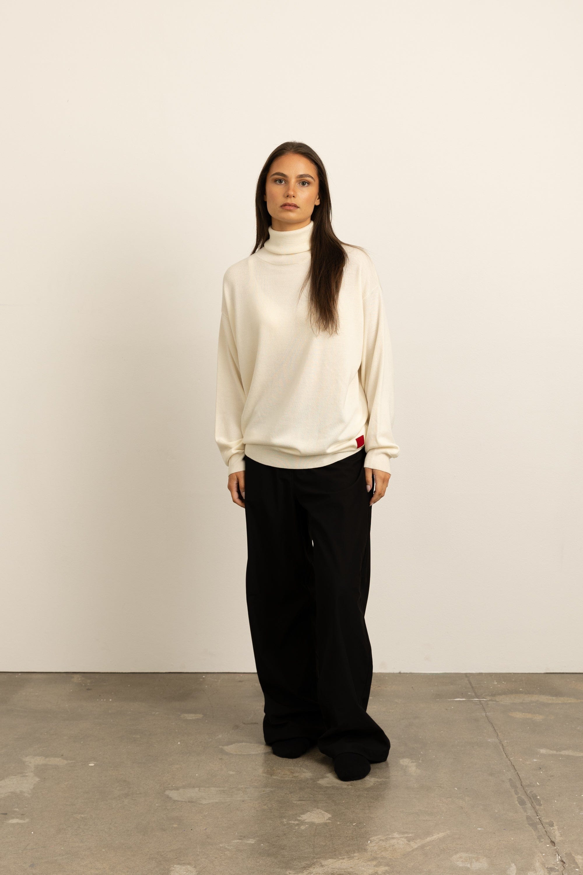 SilKnit™ Unisex Relaxed Turtleneck Sweater