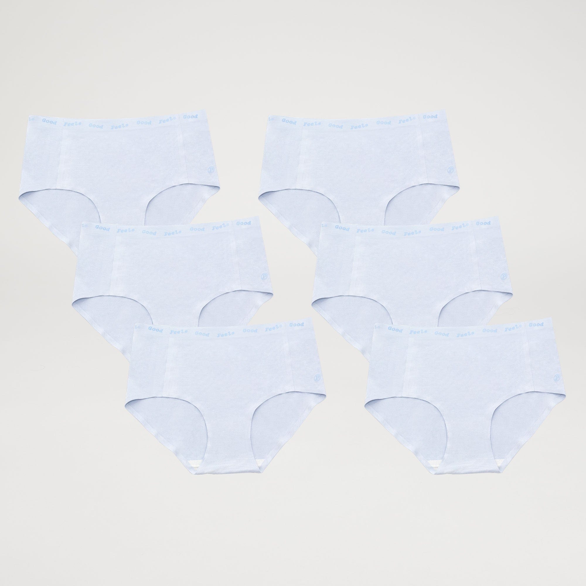 Women's Mid-Waisted Full Brief / Pack of 6