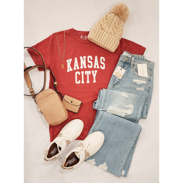 "Kansas City" Collegiate Font Tee