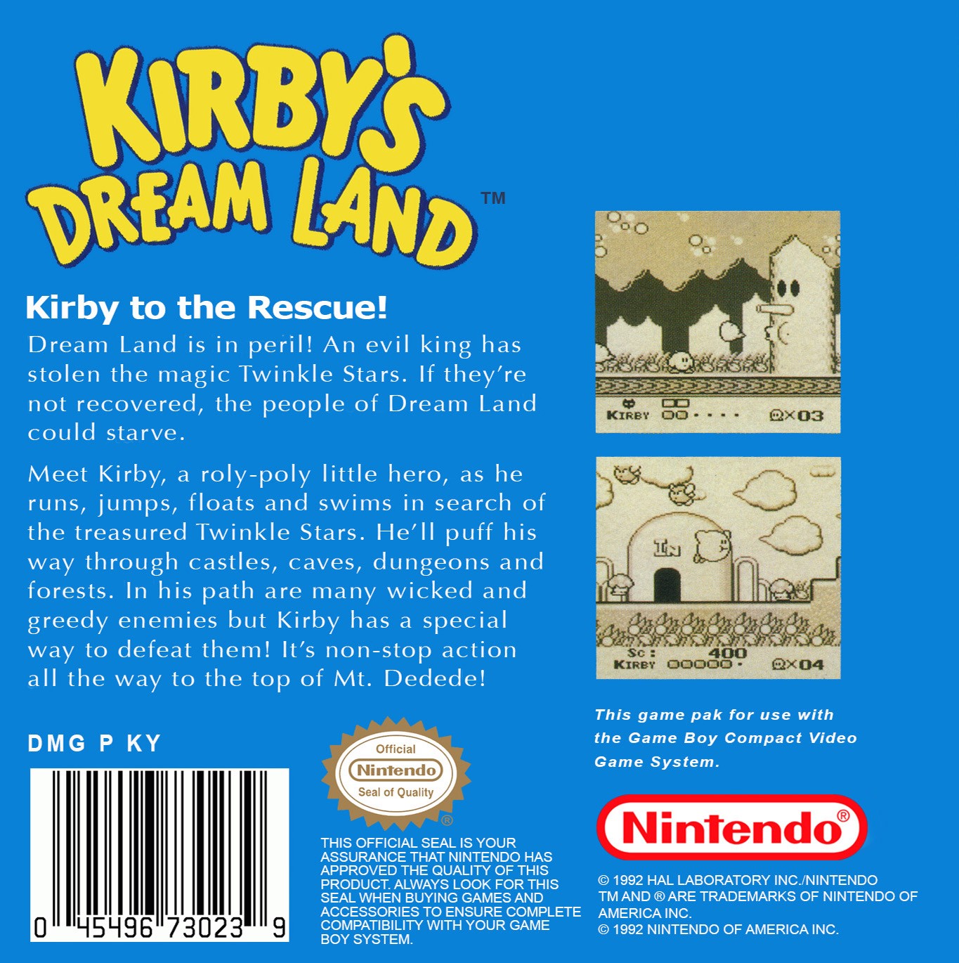 Kirby's Dream Land | Game Boy | CaveGamers