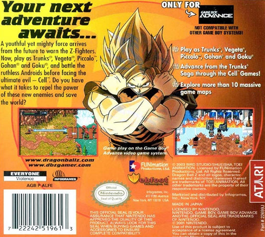 Dragon Ball Z The Legacy of Goku Game Boy Advance Nintendo NEW & SEALED  u-1F 722242518760