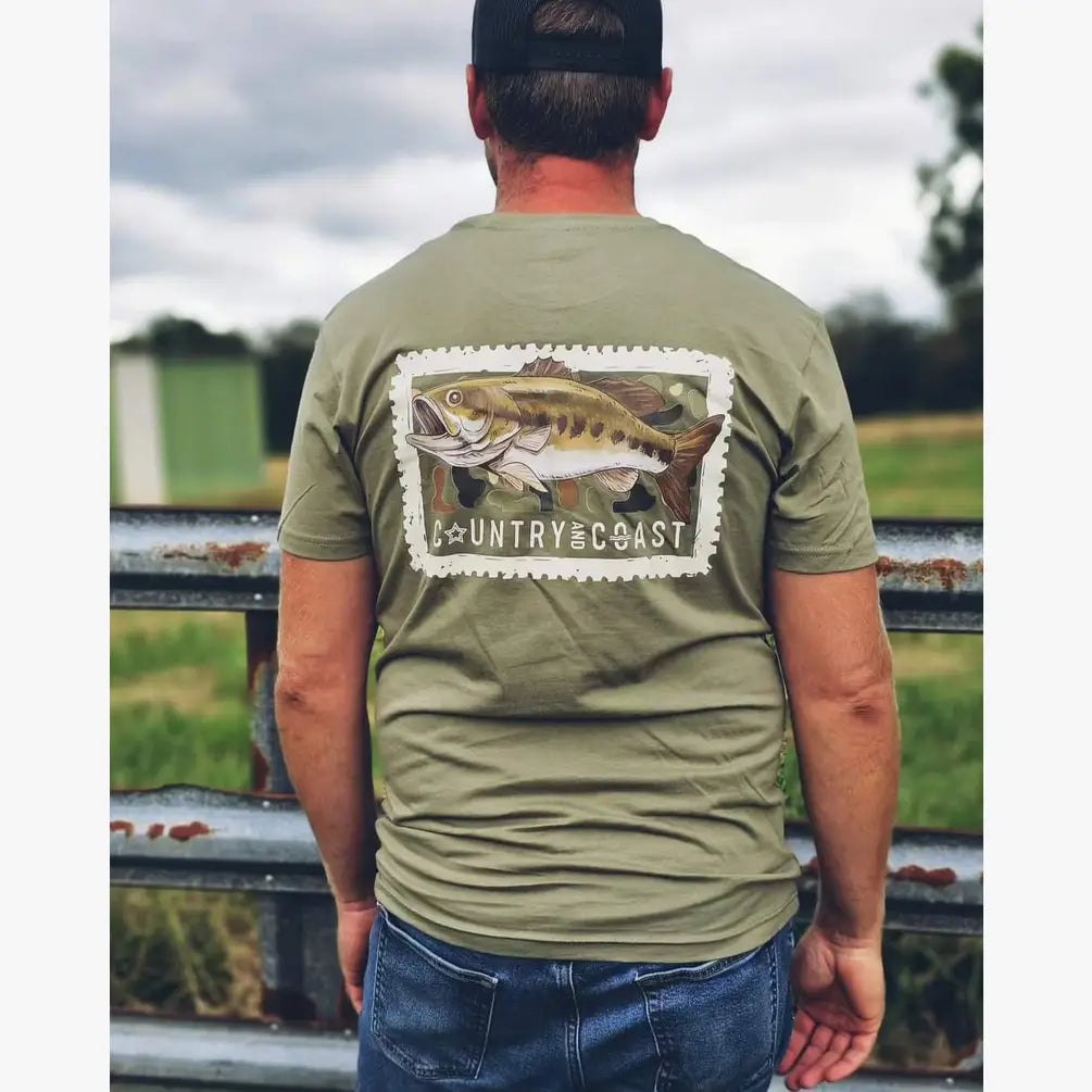 Camo Bass Stamp