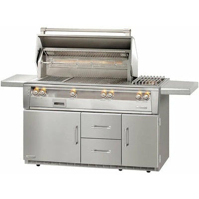 Alfresco Grills on Regrigerated Bases Alfresco 56" Standard Grill on Refrigerated Base with Side Burner