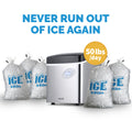 NewAir Countertop Ice Maker, 50 lbs. of Ice a Day, 3 Ice Sizes - Great Keg