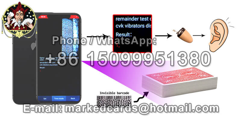 CVK 400 Phone Poker Hand Analyzer for Barcode Marked Poker Cards