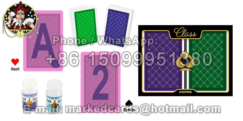 Quality Copag Class Standard Casino Marked Poker Cards for Omaha