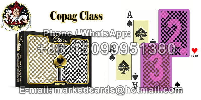 Copag Gold&Black Class Luminous Marked Poker Cards for Infrared Contact Lenses