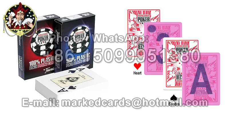 Fournier WSOP Cheating Marked Poker Cards for Infrared Contact Lenses