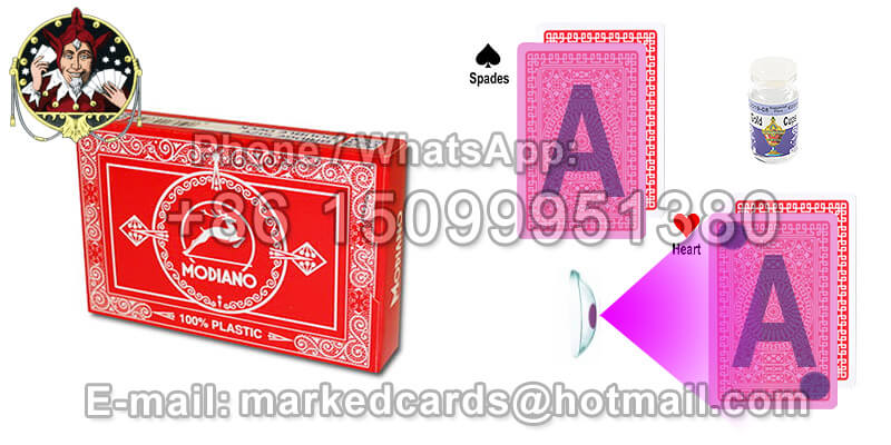 High Quality Modiano Club Bridge Marked Poker Cards for Cards Trick