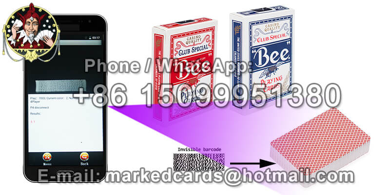 LD D4 Poker Hand Analyzer to Read Invisible Barcode Marked Playing Cards