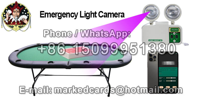 Emergency Light Poker Scanning Camera for Casino Poker Cheating