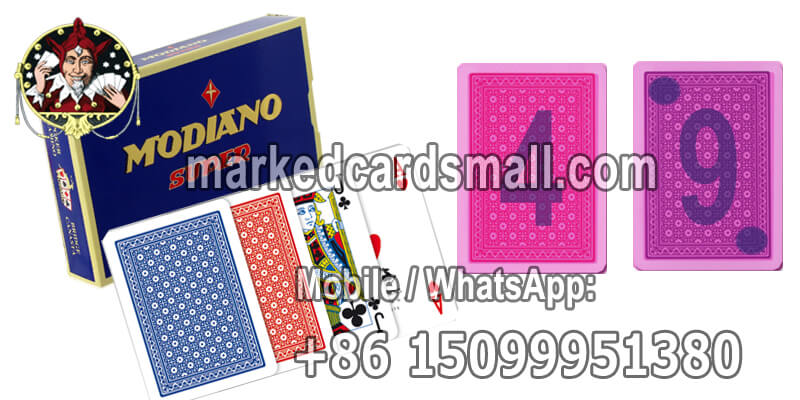 Modiano Super Fiori marked playing cards
